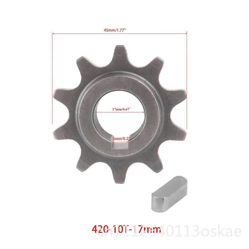 420 10-tooth 11-tooth 16/17mm front engine keyway sprocket CT200