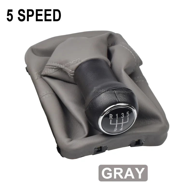 New 5 Speed Gear Stick Shift Knob Leather Boot For VW Beetle 1998 1999 2000 2001 2002 2003 2004 2005 2006 2007 2008 2009 2010