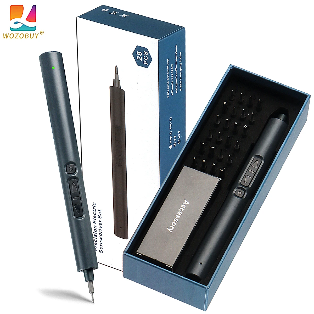 

Набор электрических отверток 28/66 в 1, набор перезаряжаемых беспроводных прецизионных отверток, ремонтный инструмент для часов, телефонов, очков