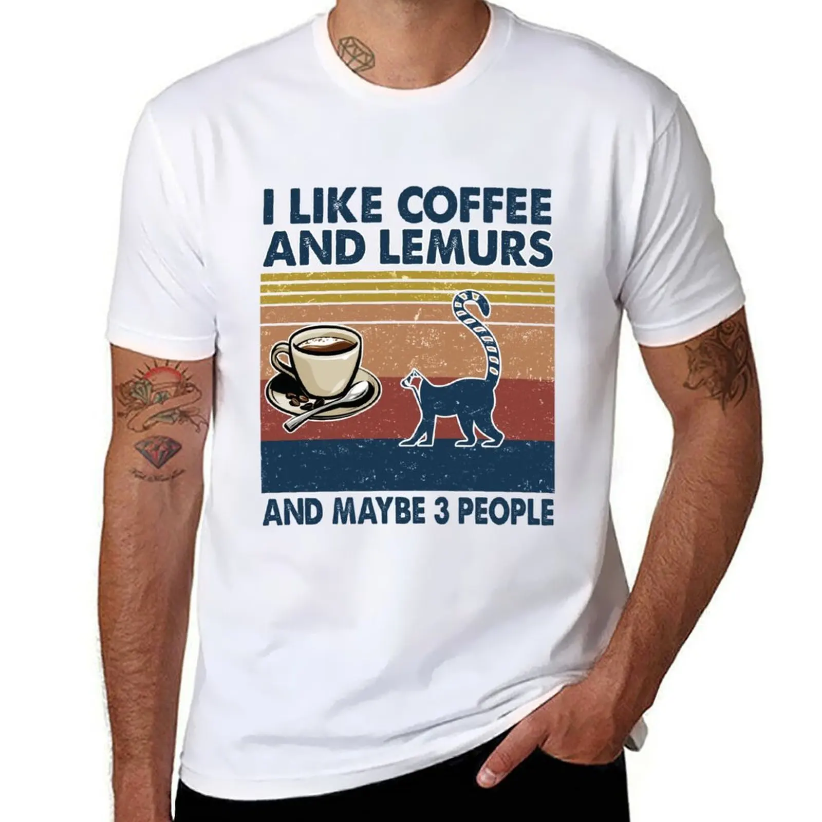 

I like coffee and Lemurs and maybe 3 people T-Shirt t shirt personalised man t shirt summer T-Shirt