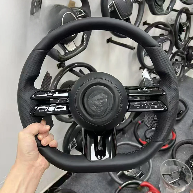 For Mercedes-Benz AMG Dragonfly style steering wheel leather assembly, car steering wheel, Foreign trade