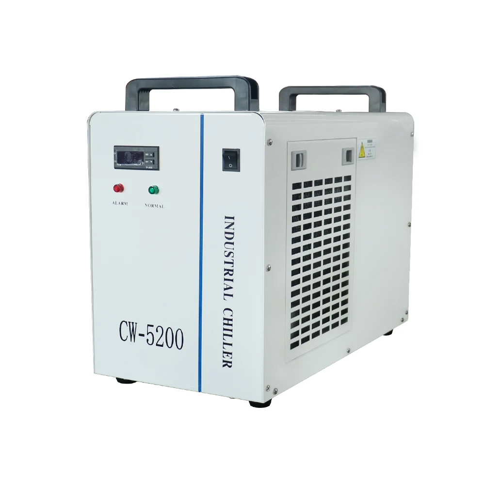 HLTNC CW5200 110v 220v Industrial Air Water Chiller for 130W 150W CO2 Engraver Cutting Machine Laser Tube With 6L Water Tank