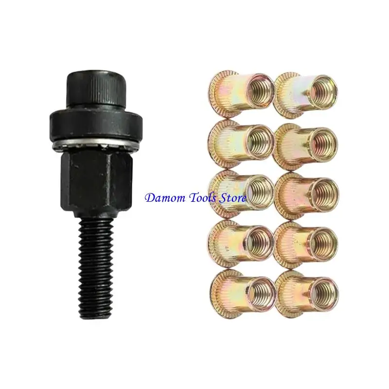57BE Easy to Carry  Manual Rivets Nut set Fastener Installation Tool for easy  Nut Fitting for DIY Enthusiasts & Professional