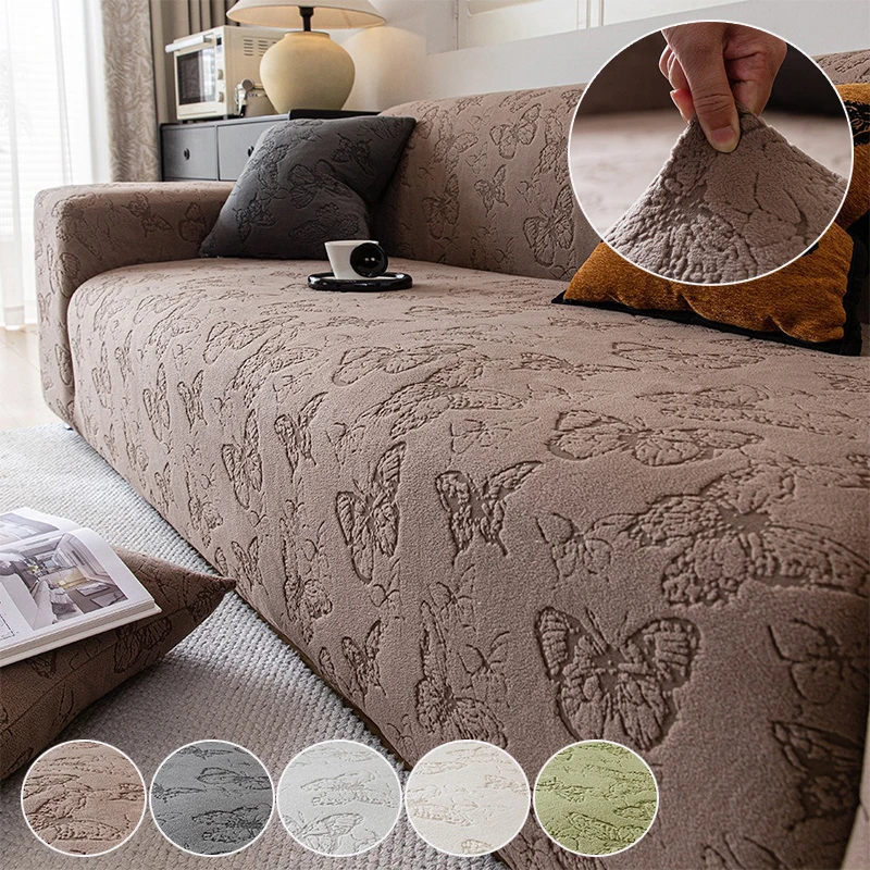 

New Jacquard Sofa Cover Stretchable Non-Deforming Suitable for All Seasons,Pet-Friendly, Ideal for Office/Living Room/HomeDecor