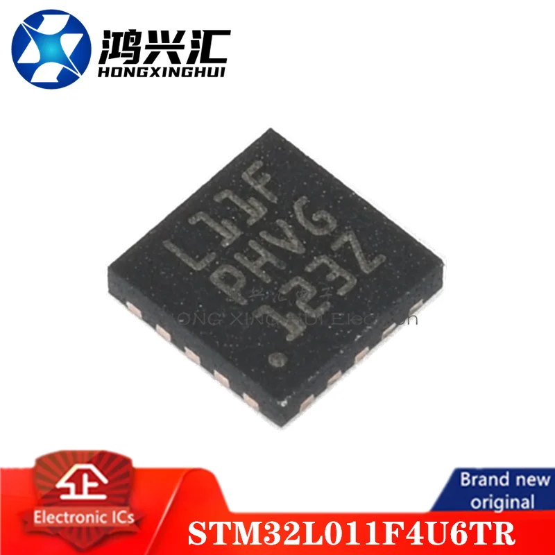 New Original STM32L011F4U6TR Code L11F MCU 32-bit ARM Cortex M0+ RISC 16KB Flash 1.8V/2.5V/3.3V 20-Pin UFQFPN T/R