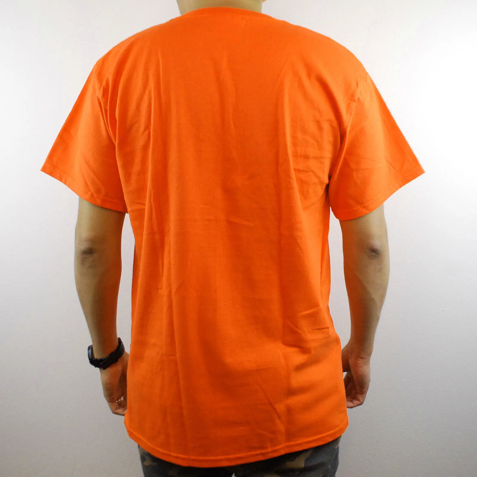 تي شيرت كاونتي جيل قنيمة السجن المضحكة للهالوين باللون البرتقالي 100% قطن