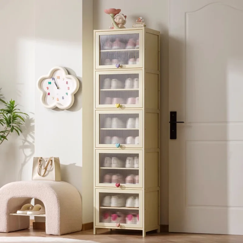 

Классические многоярусные полки для обуви, креативные системы хранения в стиле кремового дизайна, шкафы для обуви для домашнего использования, узкие тумбы для прихожей.