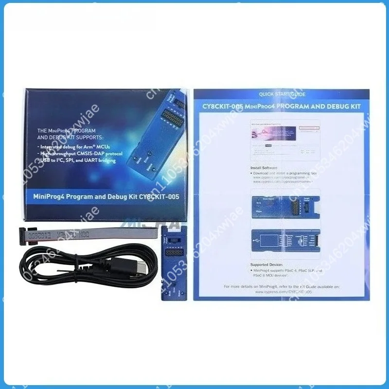 CY8CKIT-005 MiniProg4 Programmer Debugger Development Kit for PSoC 4 5LP 6 MCU with SWD JTAG USB-I2C SPI UART Bridge