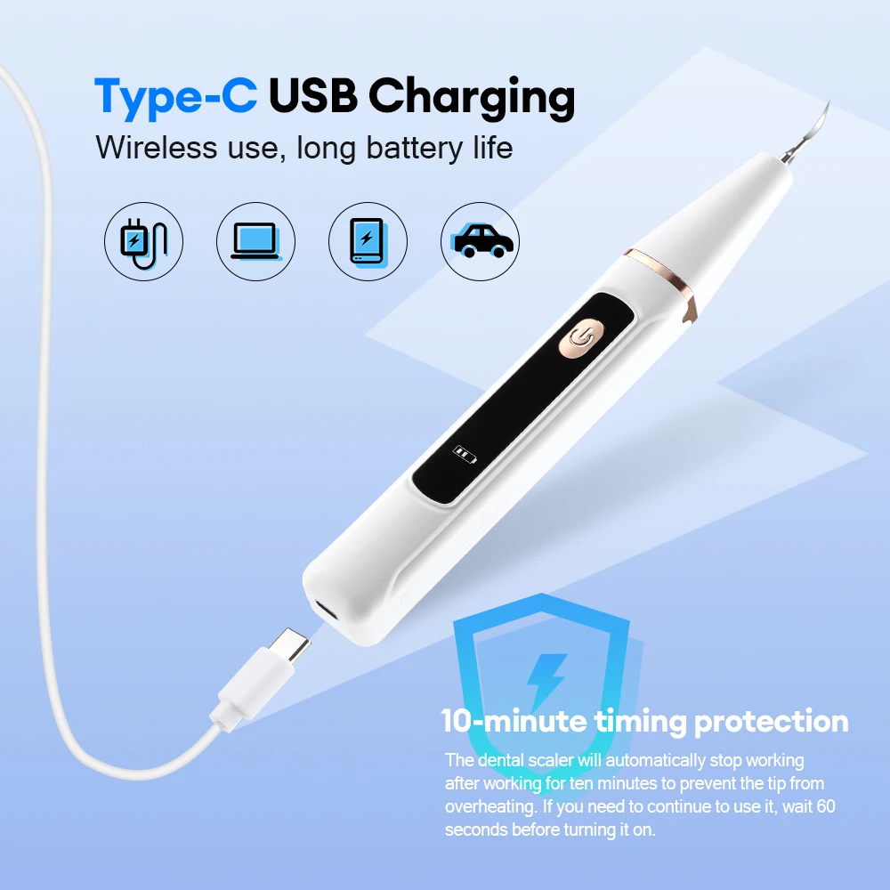 Ultrasonic Dental Scaler For Teeth Tartar Remover Electric Teeth Cleaner Tooth Calculus Plaque Remover Dental Stone Removal image 6