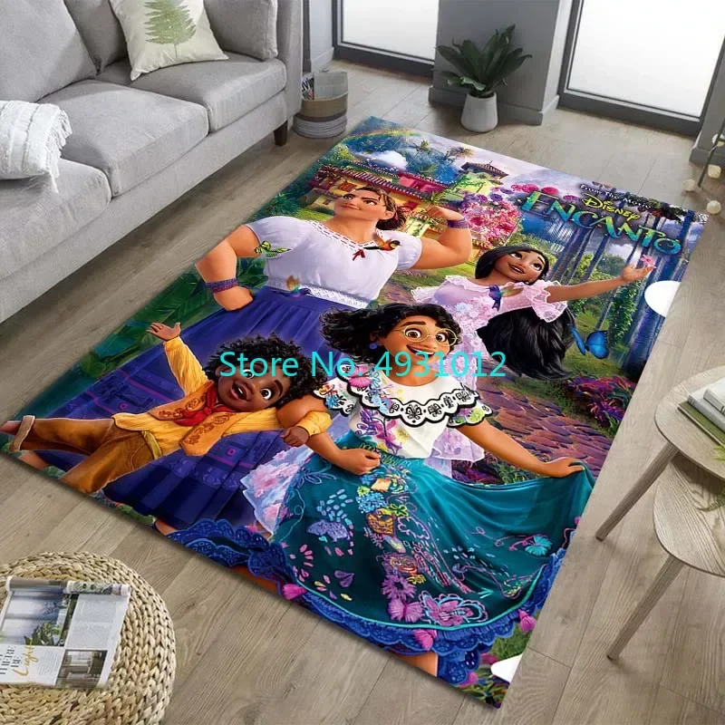 Encanto Pattern Area Rug Carpet Living Room Bedroom Bedside Soft Comfortable Children Kids Anti Slip Floor Mat