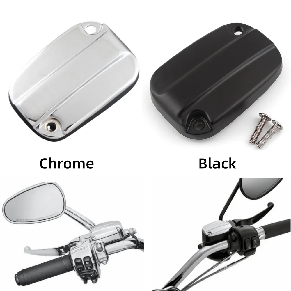 Motorcycle Brake Clutch Master Cylinder Reservoir Cover For Harley Touring Road King Electra Street Glide VRSC V-Rod Accessories