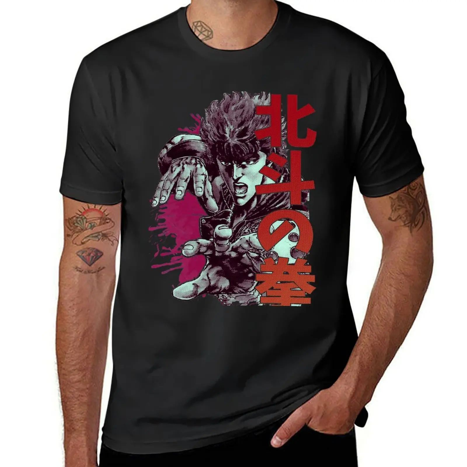 

Kenshiro 02 T-Shirt funnys blacks Short sleeve tee customizeds heavy weight t shirts for men