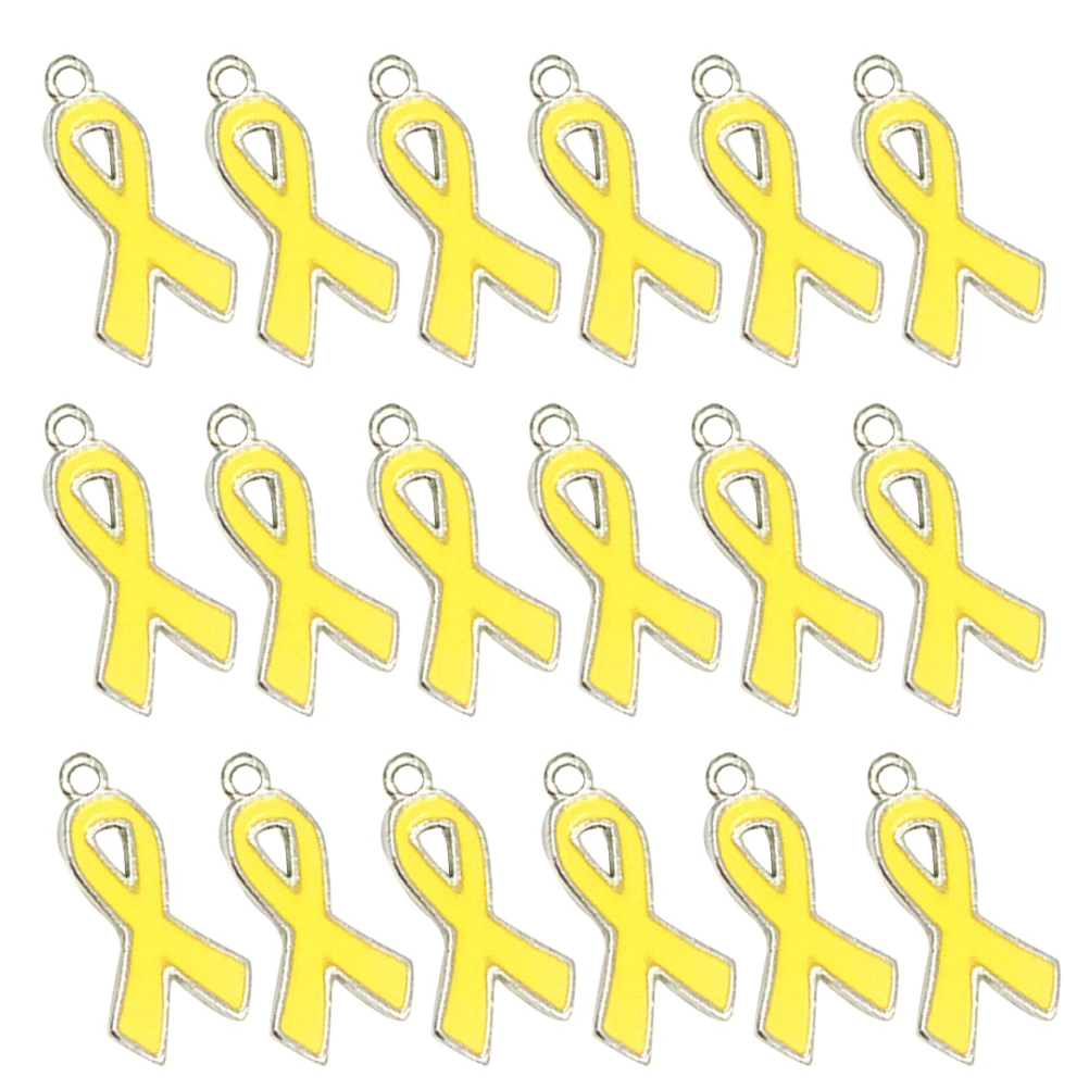 

100 Pcs Love Pendant Ribbon Alloy Charms Enamel Dangle Jewelry Making Pendants Necklace