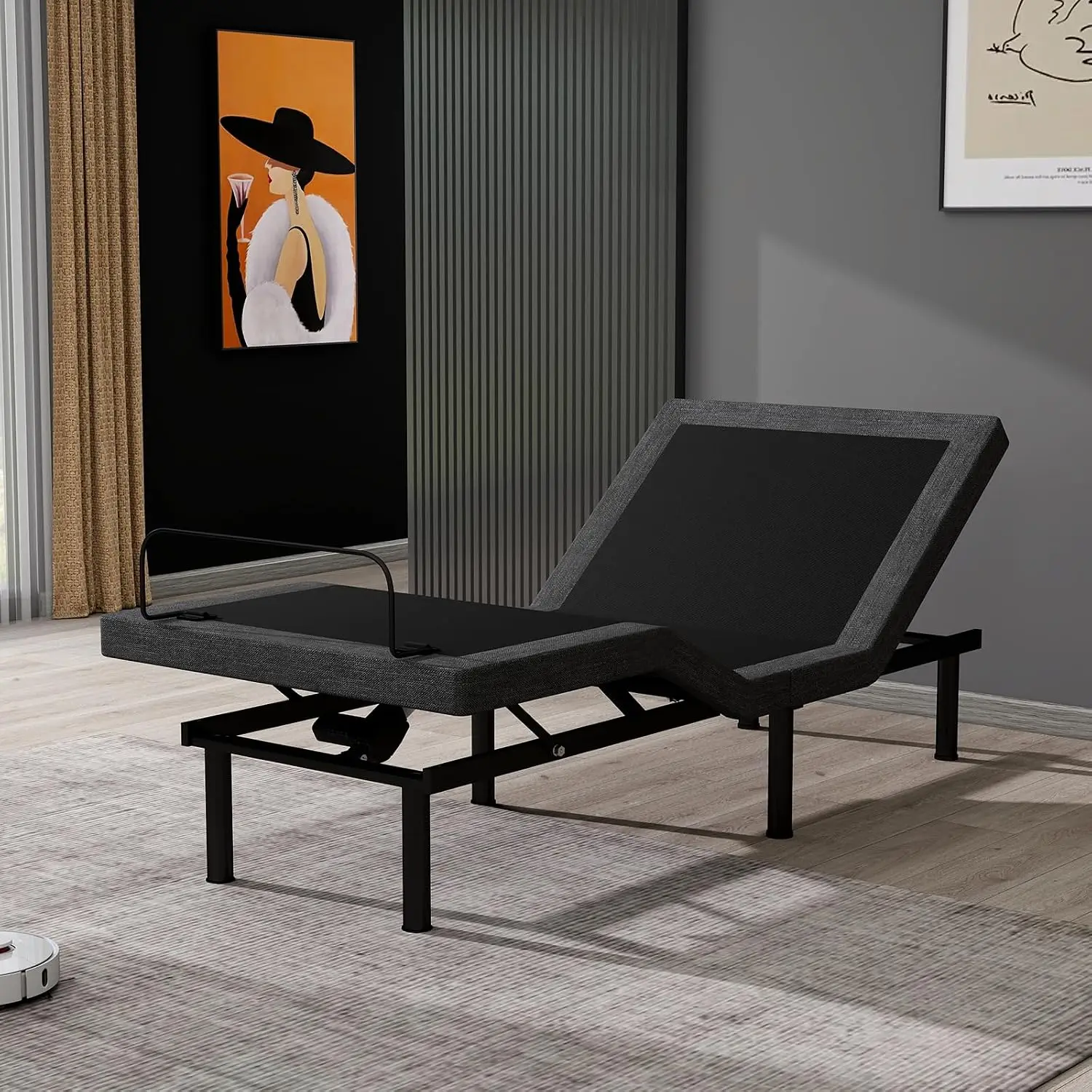 Twin XL Adjustable Bed Frame, Adjustable Beds with Updated Thickened Frame,Wireless Remote, Separate Head/Foot, Customized
