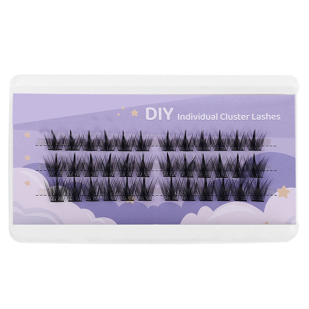 Individual Lashes 36 Clusters Soft Ribbon Segmented False Bundles Eyelashes DIY Individual Clusters Lash Extensions