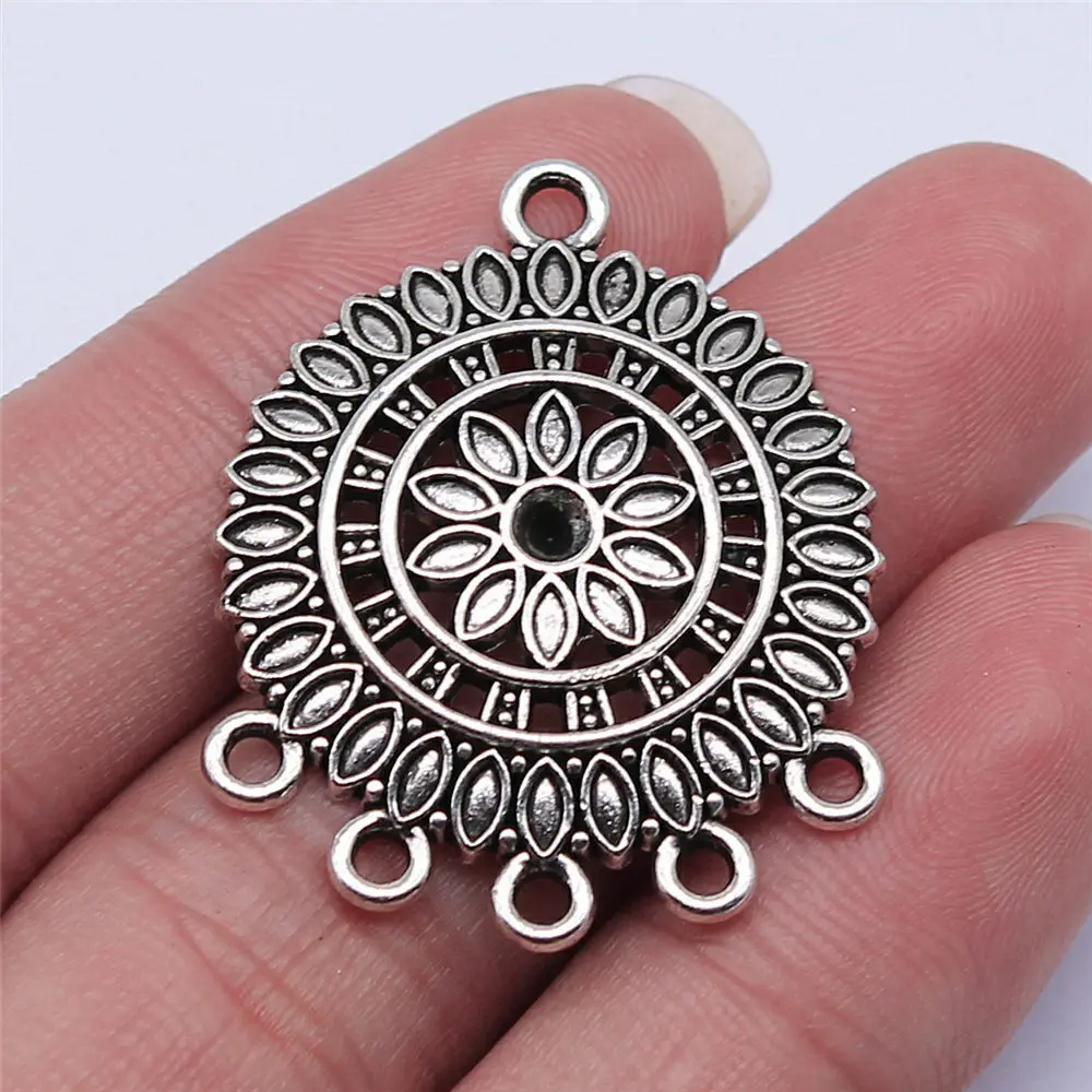 Ornaments Earring Connector Jewelry Making 36x29mm 4pcs