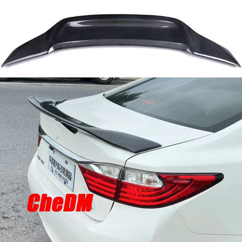 For 2014 2015 2016 2017 Lexus ES250 300H 200 350 100%High Quality Carbon Fiber Rear Wing Spoiler R Style