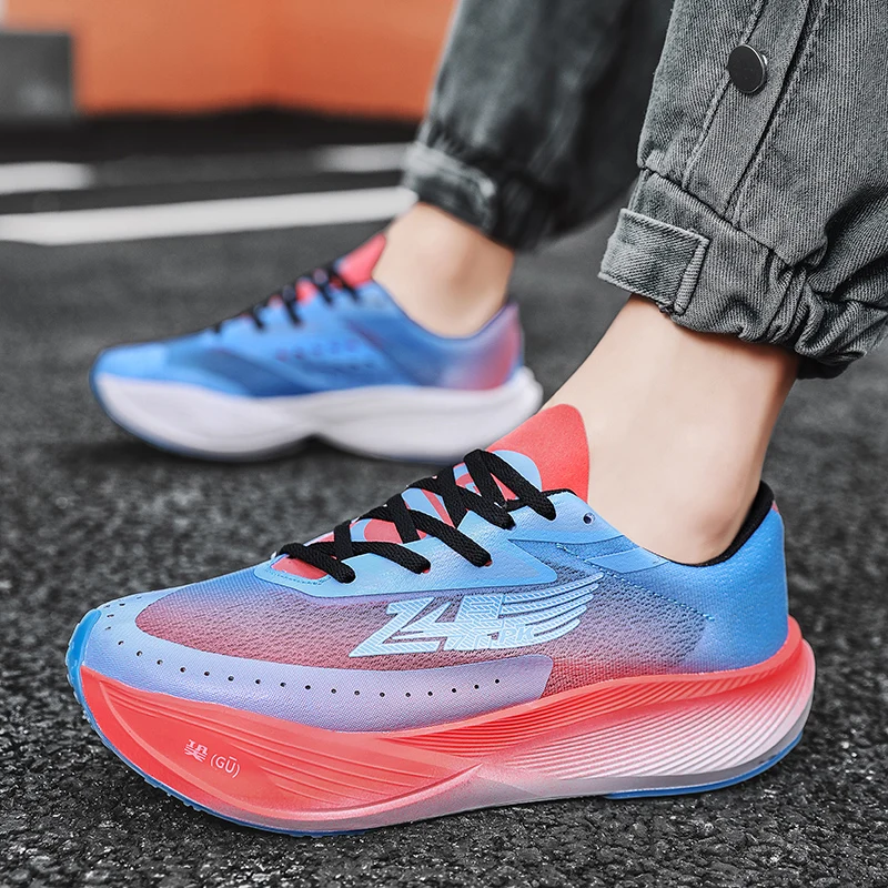 Chunky Marathon Men Running Shoes for Women Soft Sole Jogging Sports Shoes Ultra Breathable Sneakers Outdoor Training Shoes Male