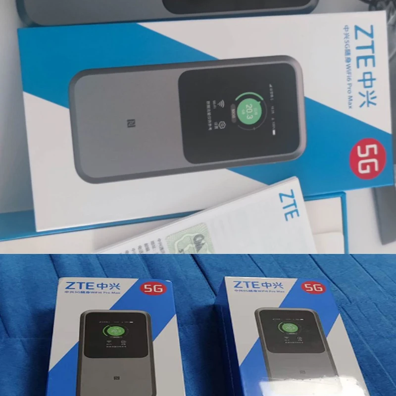 Zte Draagbare Wifi 5G Router Mu5120 Wifi 6 Mu5120 Wifi 6 10000Mah 3600Mbps Hotspot Zak Simkaart Slot Repeater