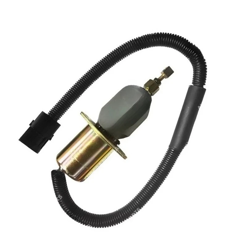 Shutoff Stop Solenoid Valve 24V for Construction Machinery Spare Parts 612600091086
