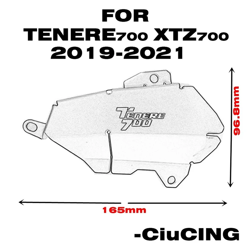 Engine Guard Cover Set With Side Fuel Tank Stickers Pad Stickers For YAMAHA Tenere 700 XT700Z XTZ 700 T7 T700 19-21