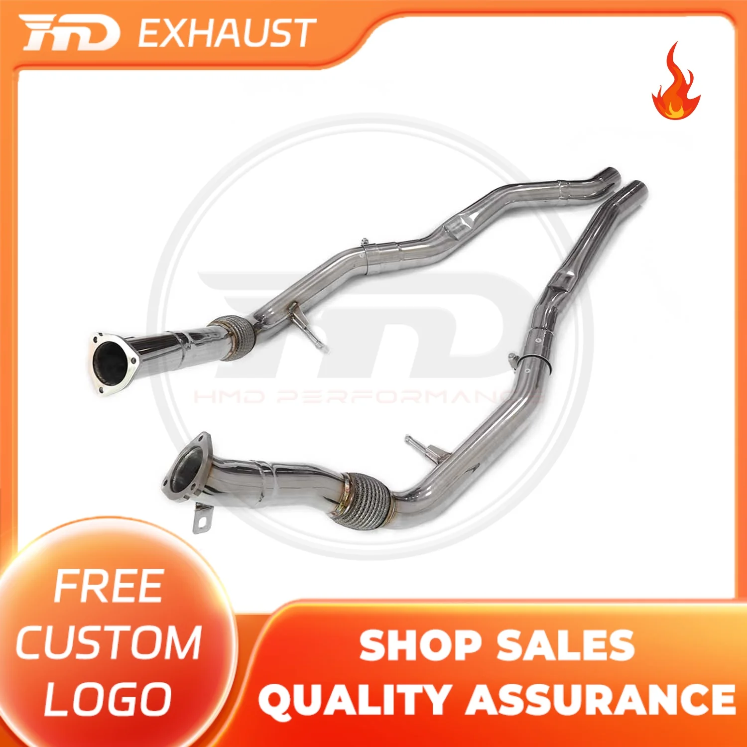 

HMD Exclusive customization Middle Pipe for Porsche Cayenne 9YA 4.0T Exhaust System Stainless Steel Performance Resonant Tube