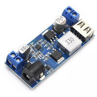 DC-DC 24V/12V To 5V 5A Step Down Power Supply Buck Converter USB Adjustable Step-down Charging Module for Phone
