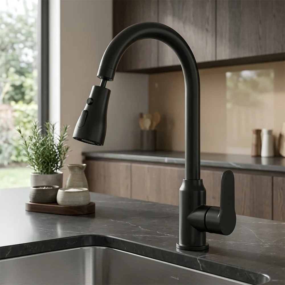 3 Function Modes Touch Kitchen Faucet For Messy Hands Cooking 5 Layer Protective Finish Water Spot Resistant 1.8 Gpm Flow Rate
