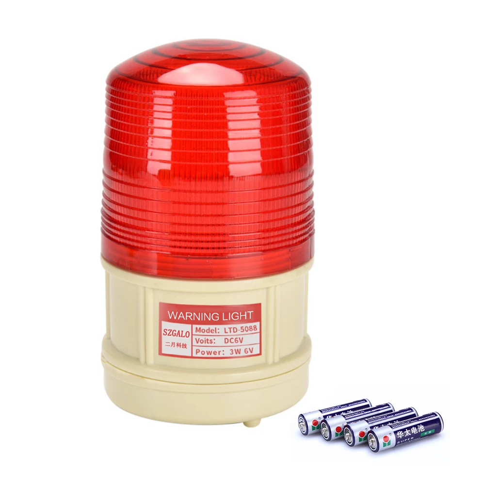 Battery Powered  LED Flashing Light Lamp Alarm Lamp For Outdoor Warning at Night, Road Failure Warning Signal Lights