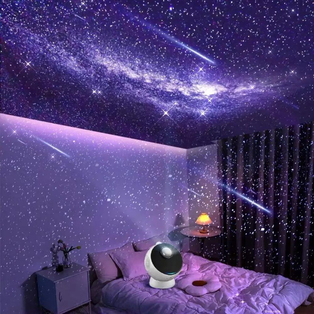 Home Planetarium Star Projector Galaxy Starry Projector Night Light 360° Adjust Bluetooth Speaker For Bedroom Kids Birthday Gift