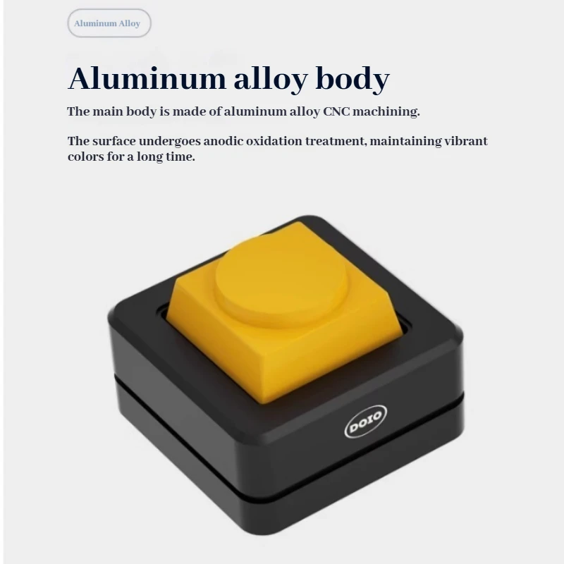 DOIO Aluminiumlegierung Computer Netzschalter Tragbarer Desktop-Computer Mehrfarbiger externer Desktop-Netzschalter GATERON KB01-13