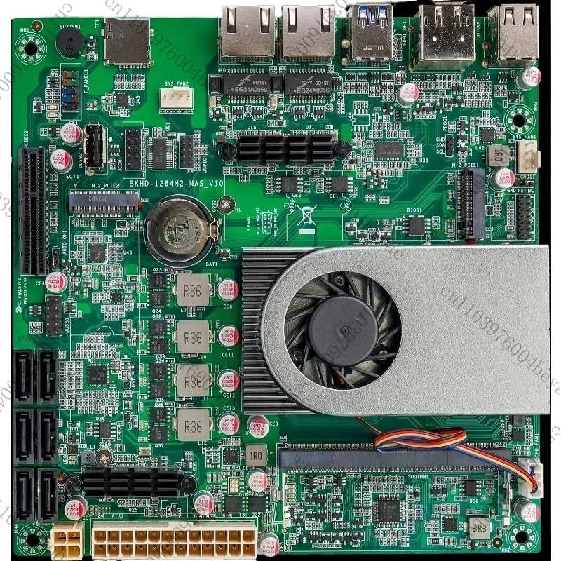 N100 low power ITX main board IPC 6 disk 4 network soft routing storage server 12 generation N150