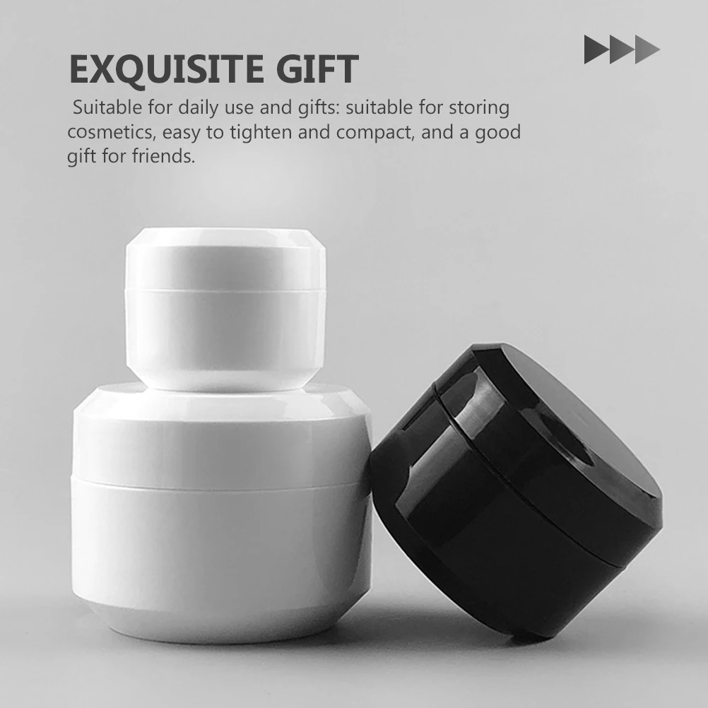 

8pcs Eye Cream Containers Plastic Jars Small Size Refillable Travel Lotion Bottles Storage Practical Long Life