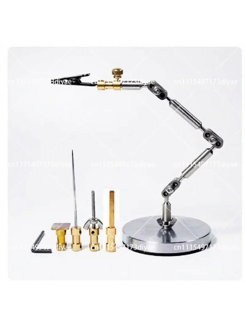 Mini Long Arm Stop Motion Animation Stand 5-Head Stainless Steel Universal Holder with Round Base for Precision Framing