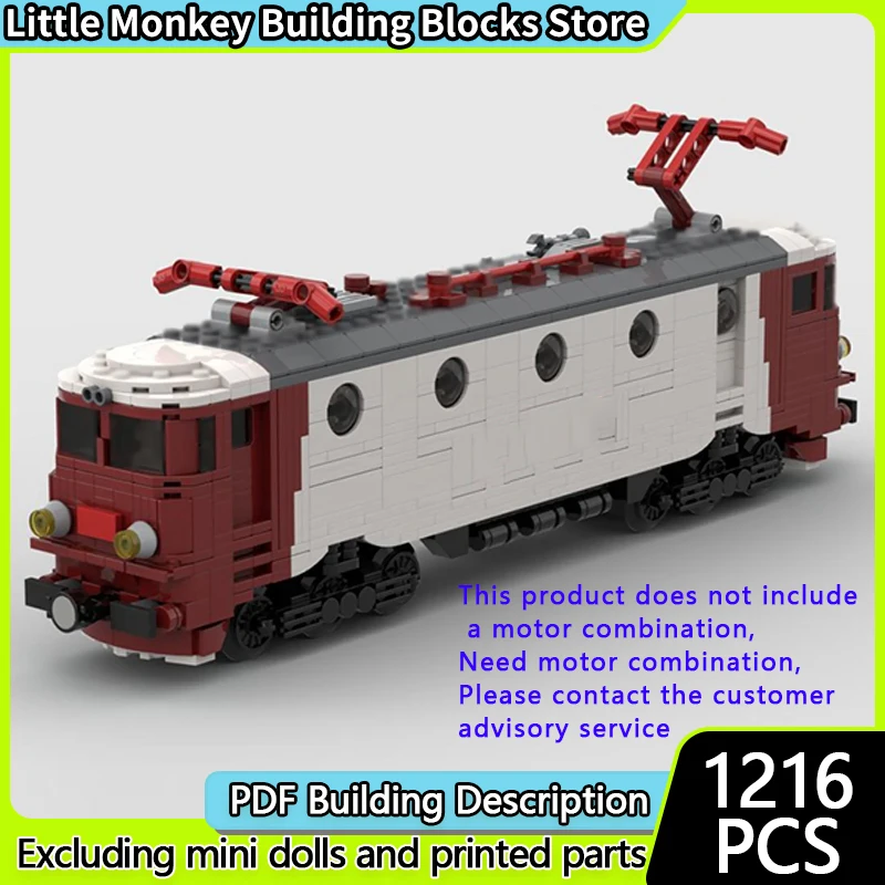 

City Car Model MOC Building Bricks Railway Class 40 Red Locomotive Modular Technology Children Holiday Gifts Assemble Toys Suit