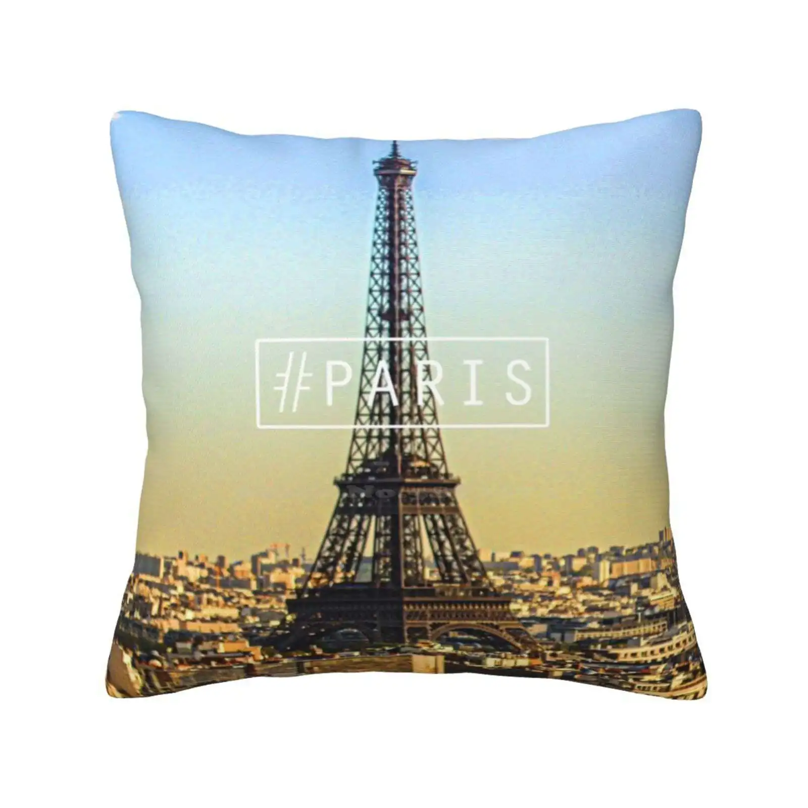 Paris Pillowslip Pillowcase Paris Paname France City Tour Effel Effel Tower Capital Monument Landscape Europe Cool Type