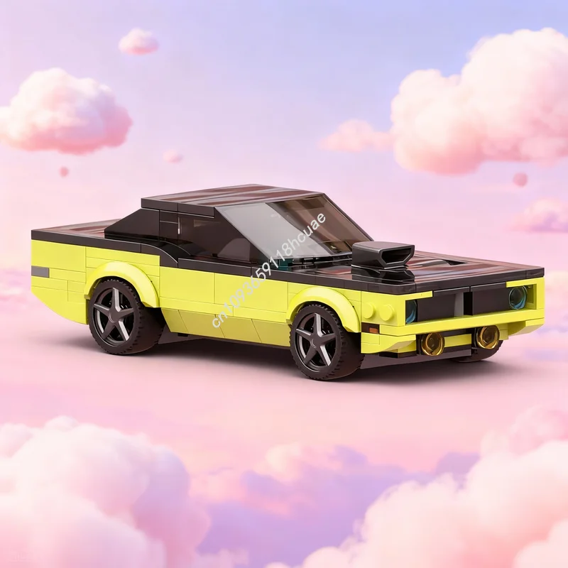 

237 деталей MOC City Champions Barracuda, конструктор, модель для сборки, рождественский подарок, креативная идея, развивающая игрушка, строительные блоки