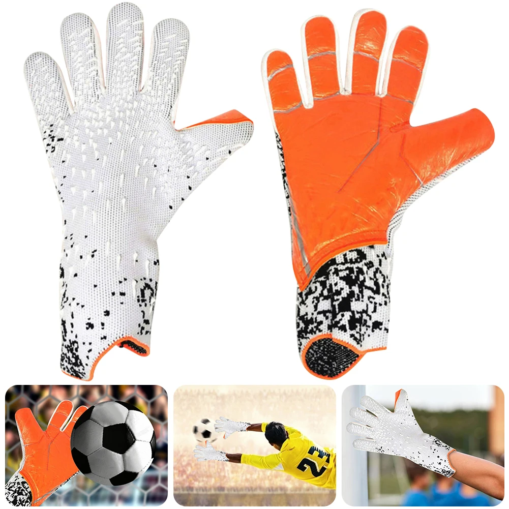 

Latex Goalkeeper Gloves 6/7/8 Soccer Goalkeeper Gloves Professional Protection Soccer Football Goalie Gloves for Adults Teenager