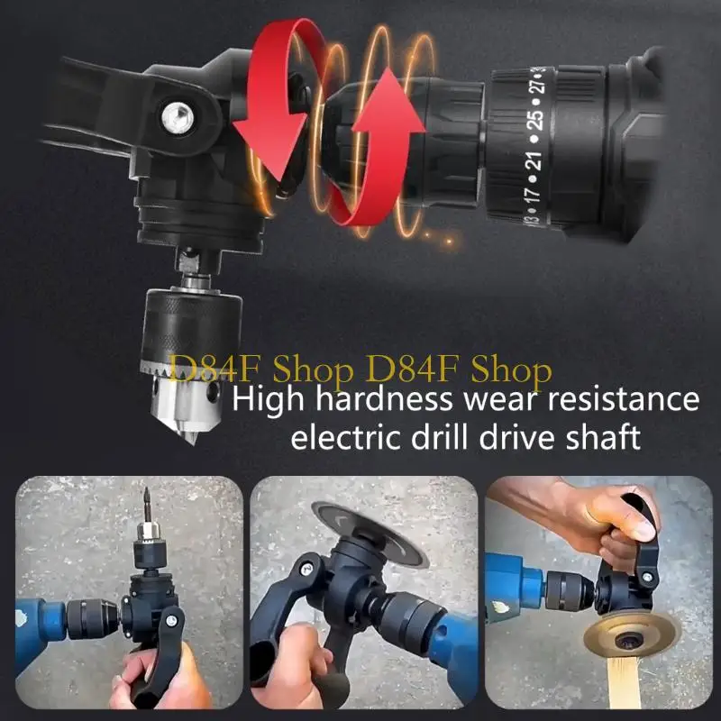 

D84F Right Angled Bending Extension Chuck Drill Adapter for Drill Bit Easily