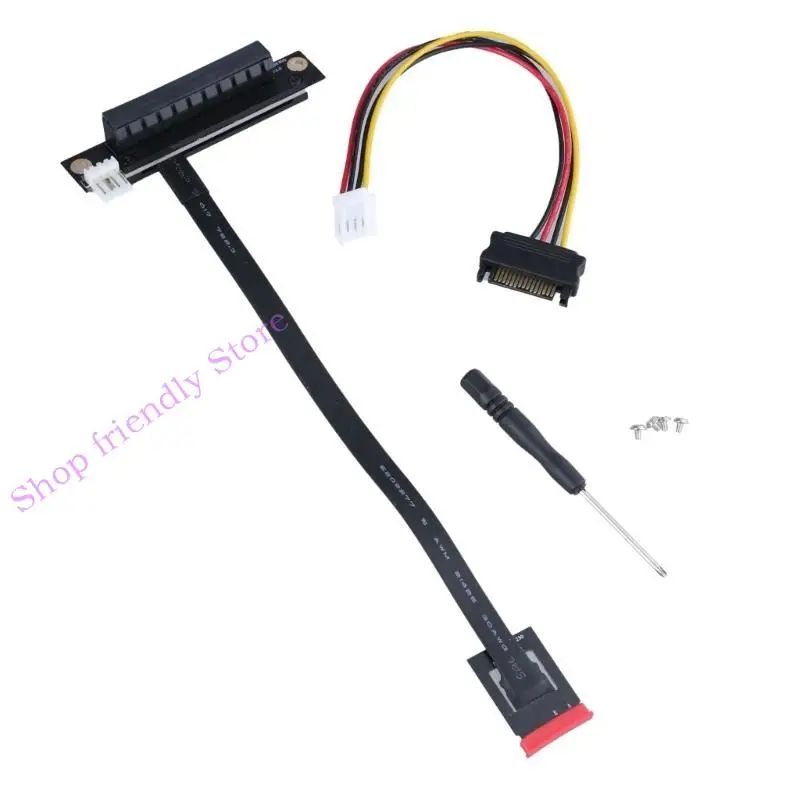 

594A M.2 A+E Ключ к кабелю адаптера PCIE 8X 270 градусов Адаптер 4PIN FDD Подключение питания для звука/графики/сетевых карт