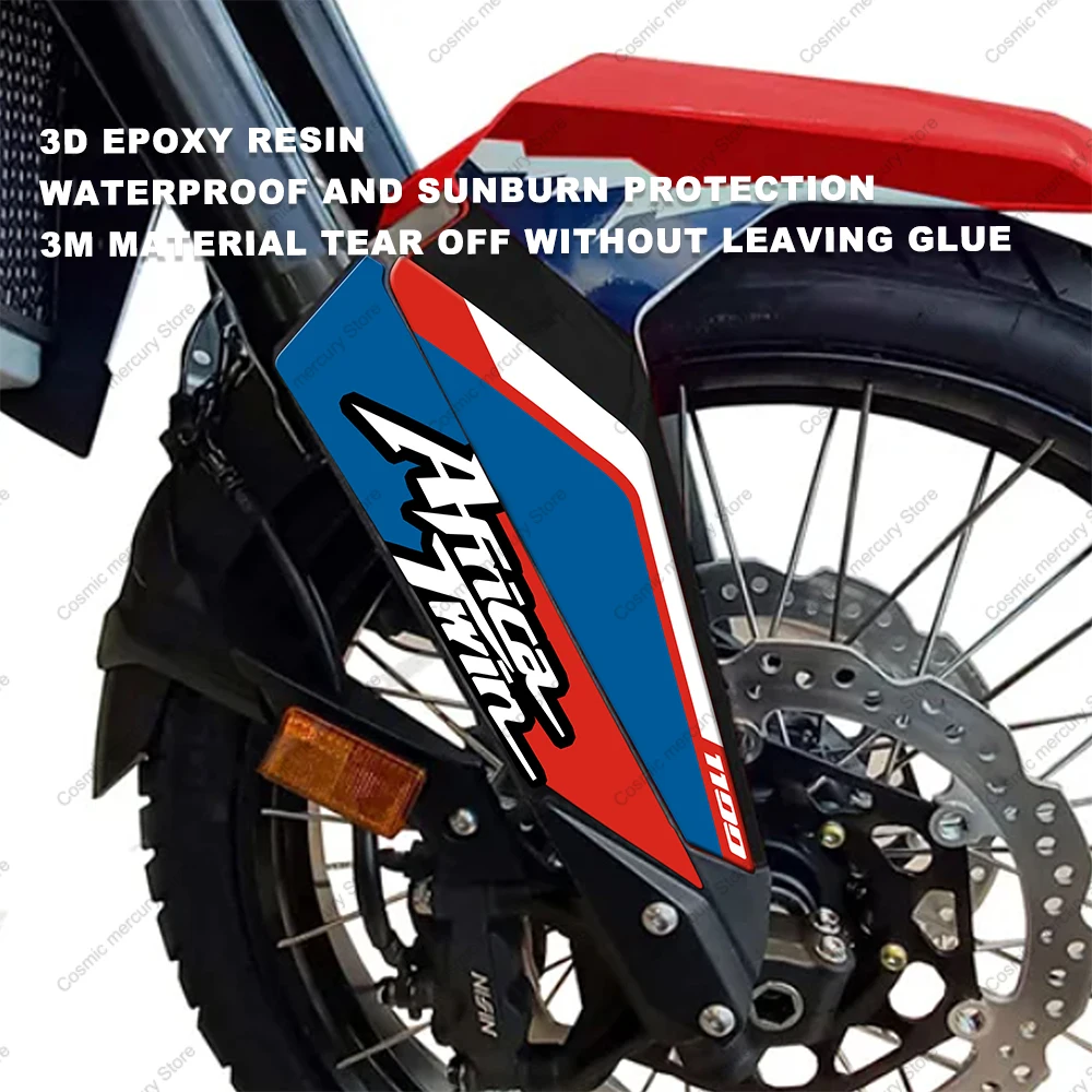 For Honda CRF 1100L Africa Twin CRF 1100L 2024 Decals 3D Epoxy Resin Sticker Protection Kit Motorcycle Fuel Tank Pad