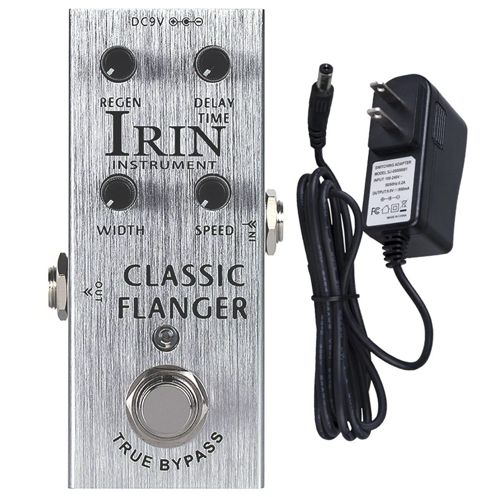 

IRIN AN-13 Electric Guitar Effects Pedal Classic Flanger Pedal Rapid Tremulous Vibrato Sounds Effect True Bypass Guitar Parts