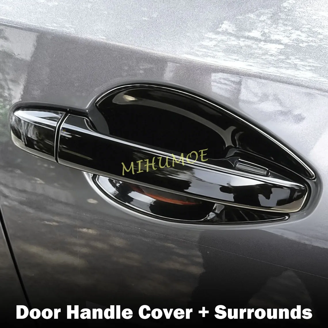 

Глянцевые черные накладки на ручки дверей и декоративные элементы с функцией бесключевого доступа для Subaru Forester Hybrid Wilderness SL 2025-2026 годов