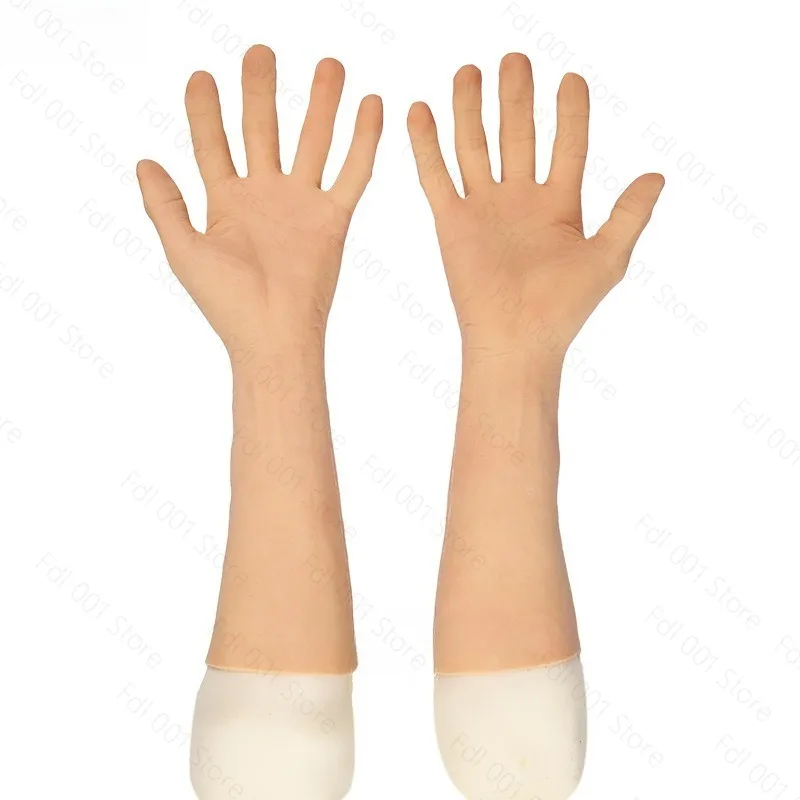 Silicone men's prosthetic after surgery Silicone hand model Silicone gloves simulated prosthetic limb