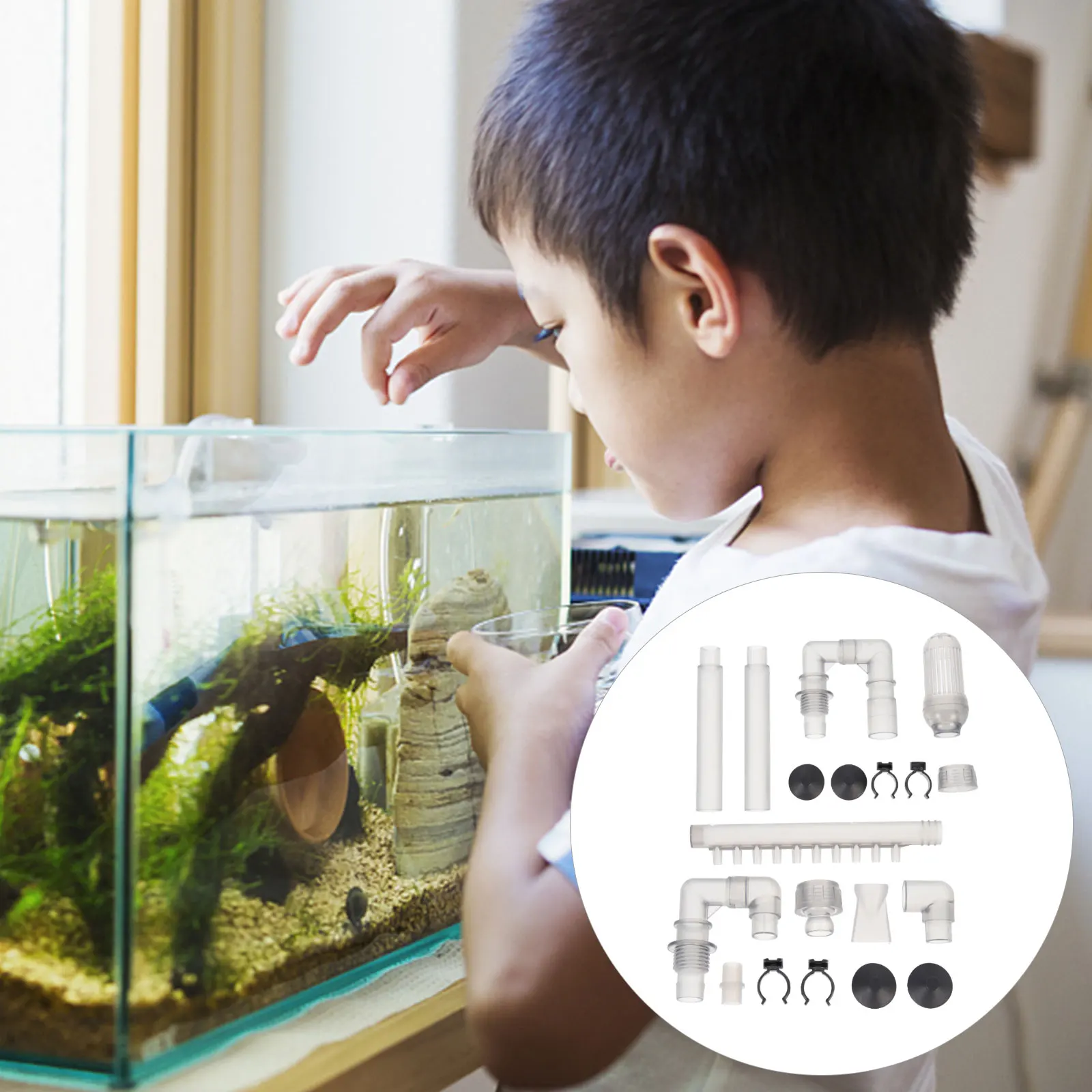 

Fish Tank Filter Bucket Accessories 12mm Inlet Outlet Pipe Smooth Bend Water Tube Aquarium Outflow Nozzle For External