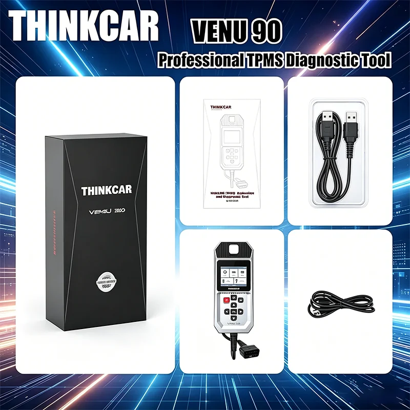 OBD2 Diagnostic Scanner VENU 90 TPMS Activator Programmer 315/433MHz Tire Pressure Tool WiFi Update