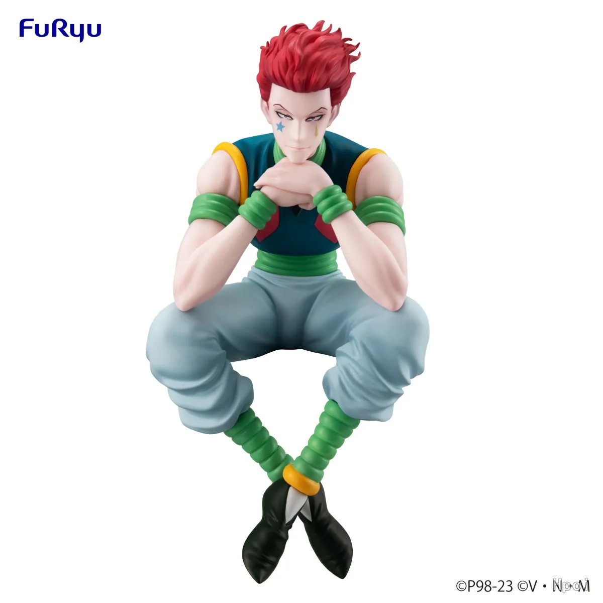 13,5 cm Anime Hunter × Hunter Hisoka Nudel presse sitzen Modell Spielzeug Geschenks ammlung Action figur PVC Boxed – Detail 1