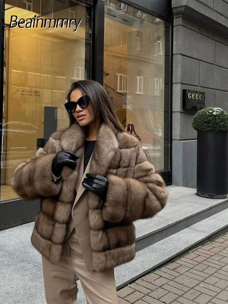 Лоскутное пальто из искусственного меха, женская модная повседневная свободная длинная плюшевая куртка с длинными рукавами и лацканами, новинка 2025 года, зимняя уличная одежда, новинка Лоскутное пальто из искусственного меха, женская модная повседневная свободная длинная плюшевая куртка с длинными рукавами и лацканами, новинка 2025 года, зимняя уличная одежда, новинка