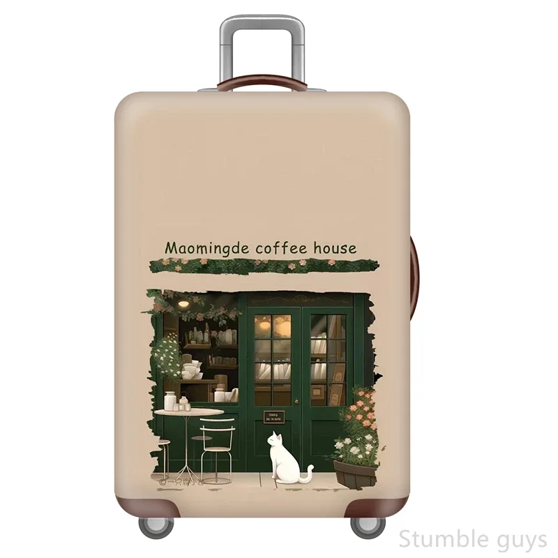 

Durable High Elastic Luggage Cover Protective Anti-Wear Dustproof Suitcase Cover Useful Fits 18-32 Inch Luggage