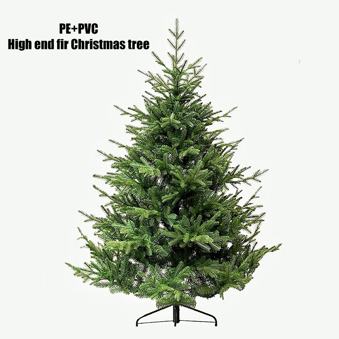 

PE+PVC Christmas Tree Artificial Christmas Tree with LED Lights Decoration Home Christmas Party Atmosphere Decoration Supplies